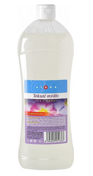 Vione tek.mýdlo bílé perleť+glycerin 1l | Toaletní mycí prostředky - Tekutá mýdla - Bez dávkovače Vione tek.mýdlo bílé perleť+glycerin 1l | Toaletní mycí prostředky - Tekutá mýdla - Bez dávkovače